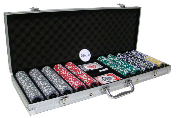 500 Eclipse Poker Chips with Aluminum Case