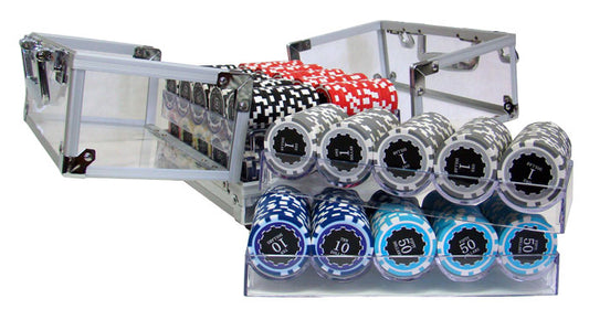 600 Eclipse Poker Chips with Acrylic Carrier