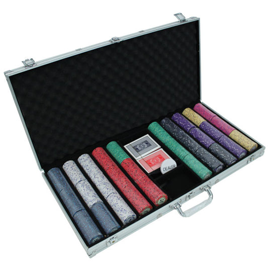 750 Scroll Poker Chips with Aluminum Case