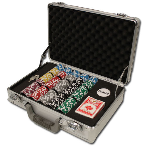 300 Ace Casino Poker Chips with Claysmith Aluminum Case