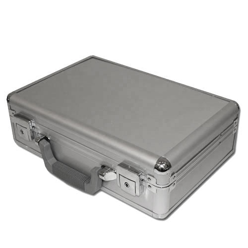 300 Two Stripe Twist Poker Chips with Claysmith Aluminum Case