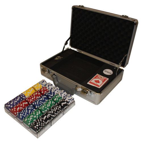 300 Diamond Suited Poker Chips with Claysmith Aluminum Case