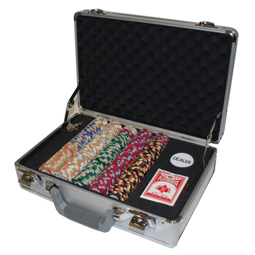 300 Nile Club Poker Chips with Claysmith Aluminum Case