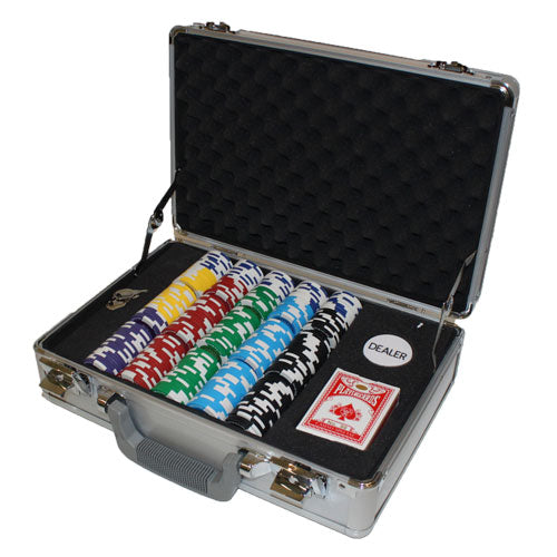 300 Tournament Pro Poker Chips with Claysmith Aluminum Case