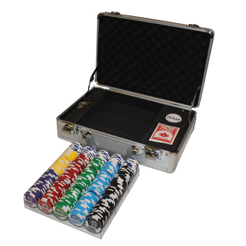 300 Tournament Pro Poker Chips with Claysmith Aluminum Case