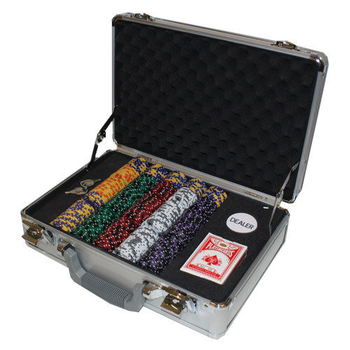 300 Ace King Suited Poker Chips with Claysmith Aluminum Case