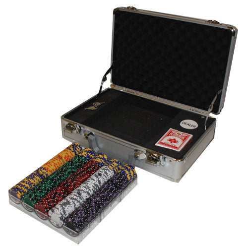 300 Ace King Suited Poker Chips with Claysmith Aluminum Case