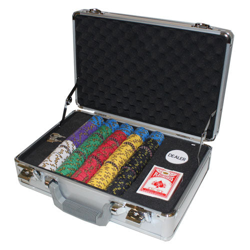 300 Nevada Jack Poker Chips with Claysmith Aluminum Case