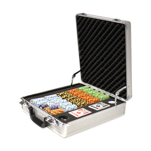 500 Monte Carlo Poker Chips with Claysmith Aluminum Case