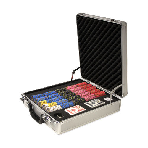 500 Nevada Jack Poker Chips with Claysmith Aluminum Case