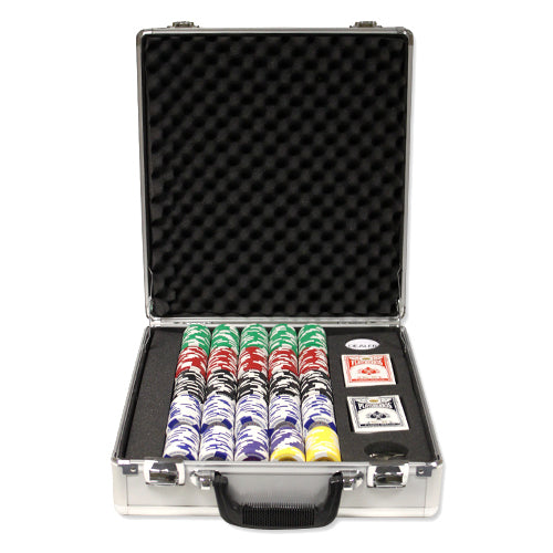 500 Tournament Pro Poker Chips with Claysmith Aluminum Case