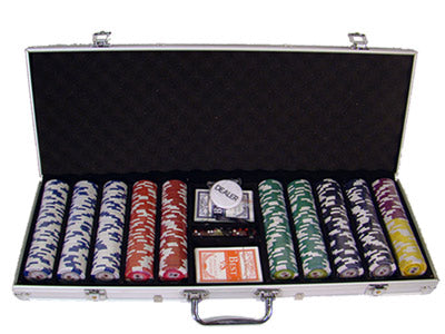 500 Tournament Pro Poker Chips with Aluminum Case