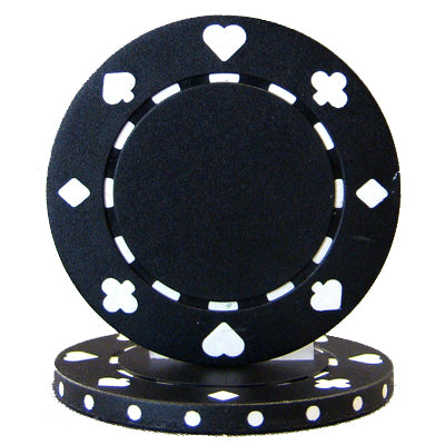 Black Suited Poker Chips