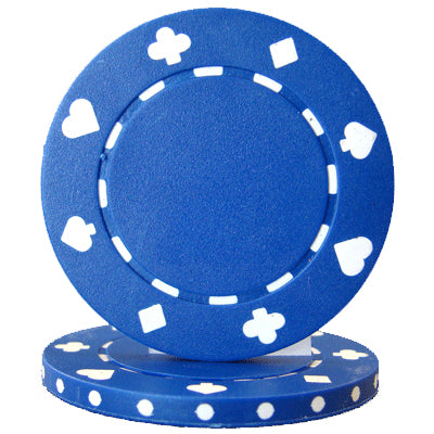 Blue Suited Poker Chips