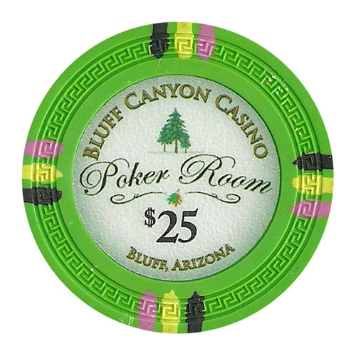 Green Bluff Canyon Poker Chips - $25