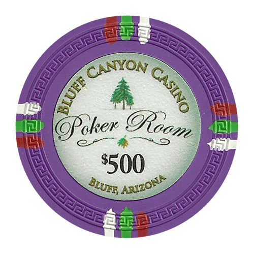 Purple Bluff Canyon Poker Chips - $500