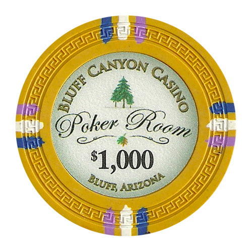 Yellow Bluff Canyon Poker Chips - $1,000