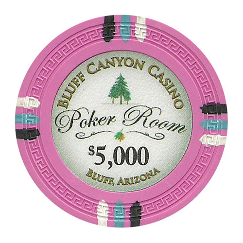 Pink Bluff Canyon Poker Chips - $5,000