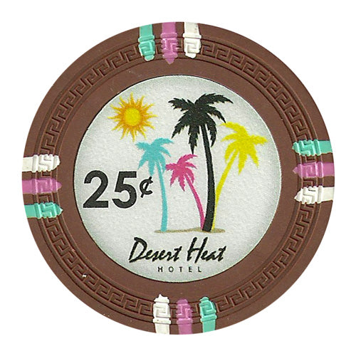 Brown Desert Heat Poker Chips - $0.25