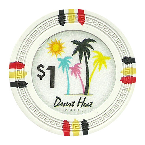 White Desert Heat Poker Chips - $1