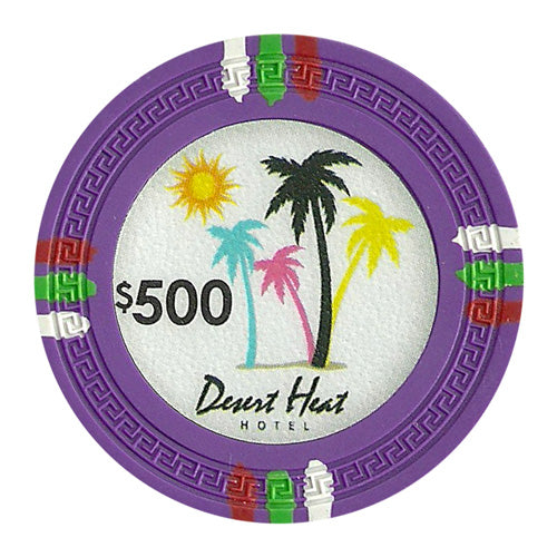 Purple Desert Heat Poker Chips - $500