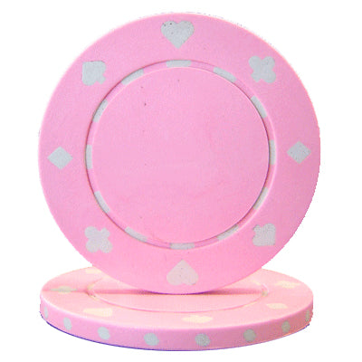 Pink Suited Poker Chips