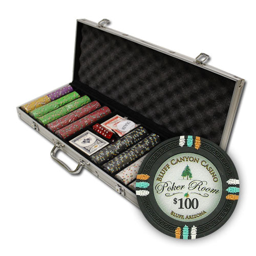 500 Bluff Canyon Poker Chips with Aluminum Case