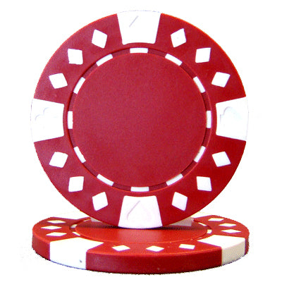 Red Diamond Suited Poker Chips