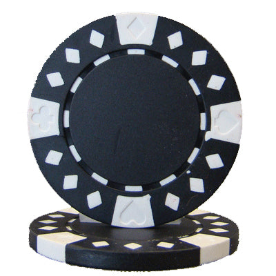 Black Diamond Suited Poker Chips