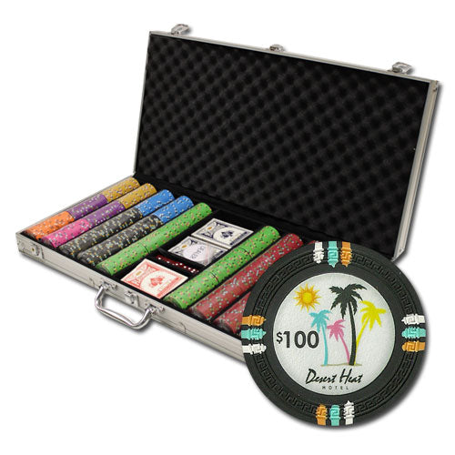 750 Desert Heat Poker Chips with Aluminum Case