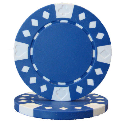 Blue Diamond Suited Poker Chips