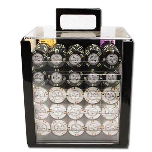 1000 Bluff Canyon Poker Chips with Acrylic Carrier