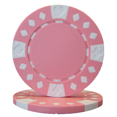 Pink Diamond Suited Poker Chips