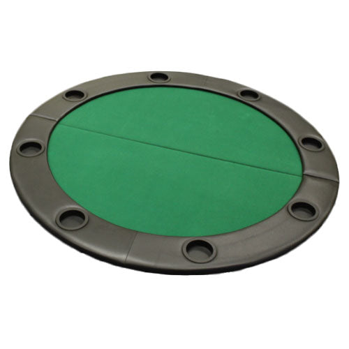Round Poker Table Top with Padded Rail