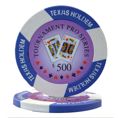 Purple Tournament Pro Poker Chips - $500