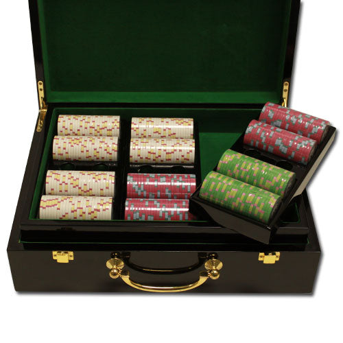 500 Milano Poker Chips with Hi Gloss Case