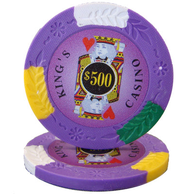 Purple Kings Casino Poker Chips - $500