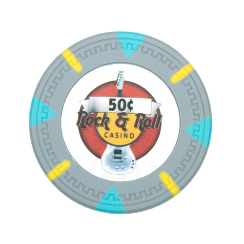 Grey Rock & Roll Poker Chip - $0.50