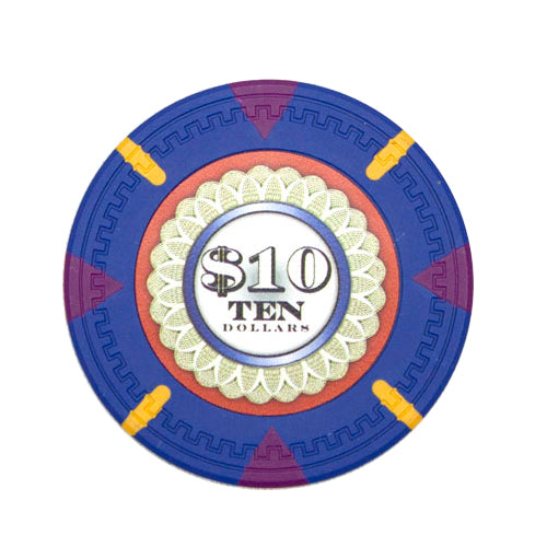 Dark Blue Mint Poker Chip - $10