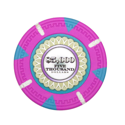 Pink Mint Poker Chip - $5,000