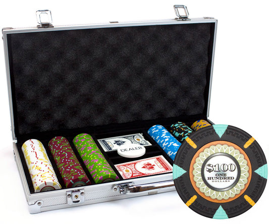 300 Mint Poker Chips with Aluminum Case