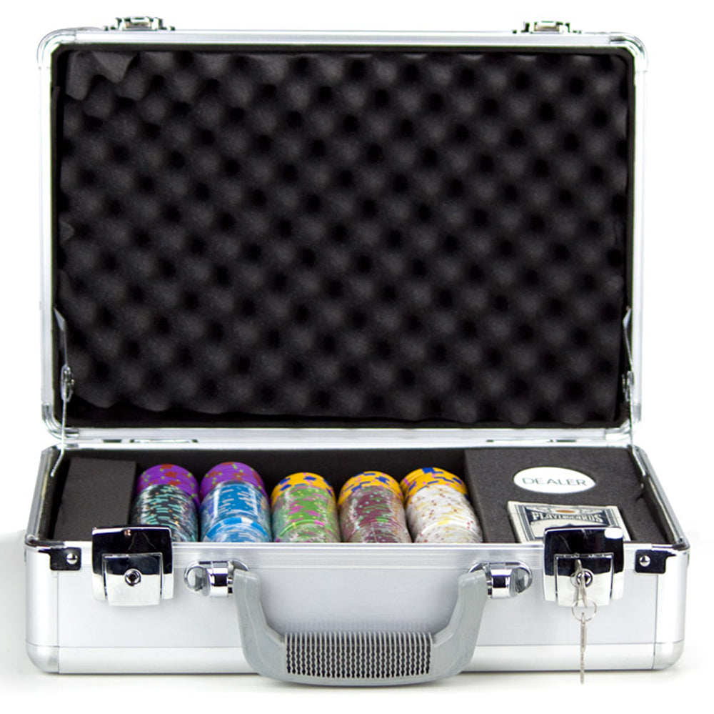 300 Rock & Roll Poker Chips with Claysmith Aluminum Case