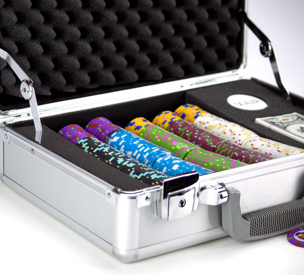 300 Rock & Roll Poker Chips with Claysmith Aluminum Case