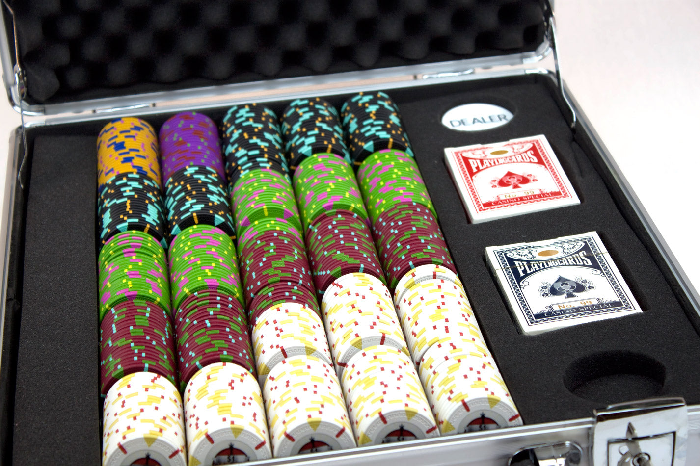 500 Rock & Roll Poker Chips with Claysmith Aluminum Case