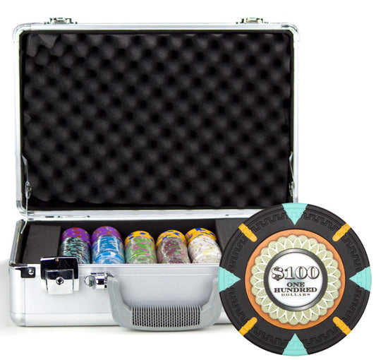 300 Mint Poker Chips with Claysmith Aluminum Case