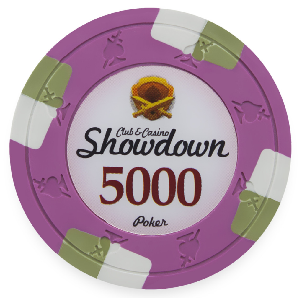Pink Showdown Poker Chips - $5000