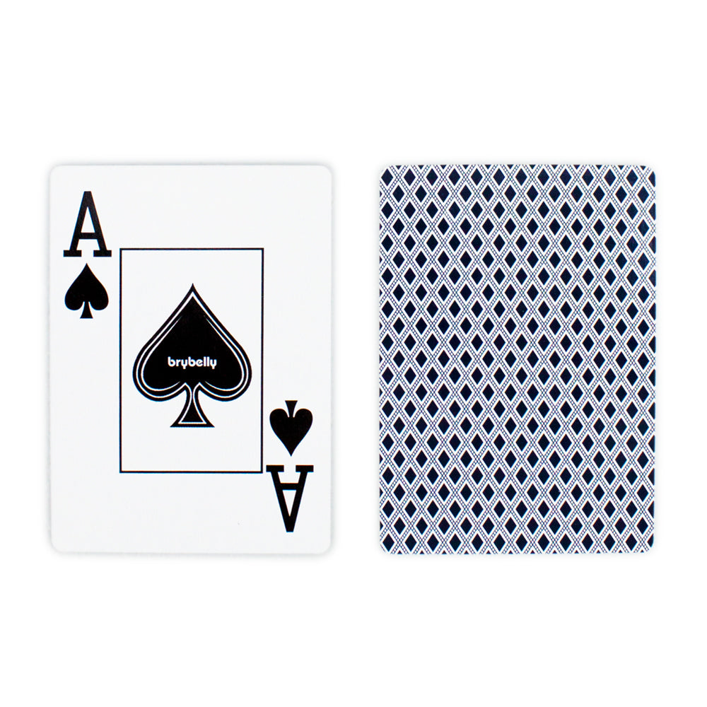 Brybelly Playing Cards - Blue Wide Size, Jumbo-Index