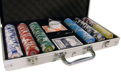 300 Tournament Pro Poker Chips with Aluminum Case