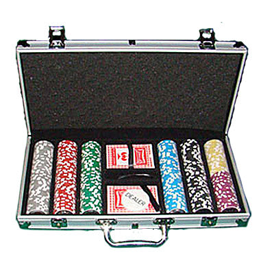 300 Hi Roller Poker Chips with Aluminum Case