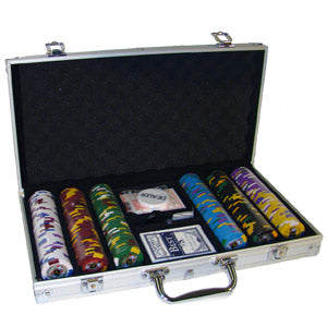 300 Kings Casino Poker Chips with Aluminum Case